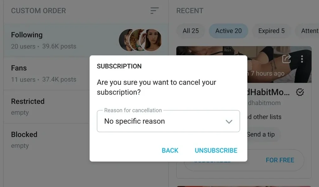 How to Cancel OnlyFans Subscriptions Before Account Deletion How to Cancel OnlyFans Subscriptions Before Account Deletion