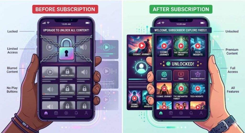 OnlyFans video access works on a subscription basis